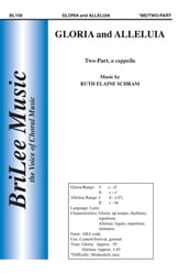 Gloria and Alleluia Two-Part choral sheet music cover